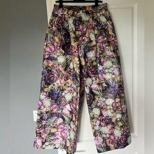 Comme Des Garçons Homme Plus floral-print wide-leg trousers